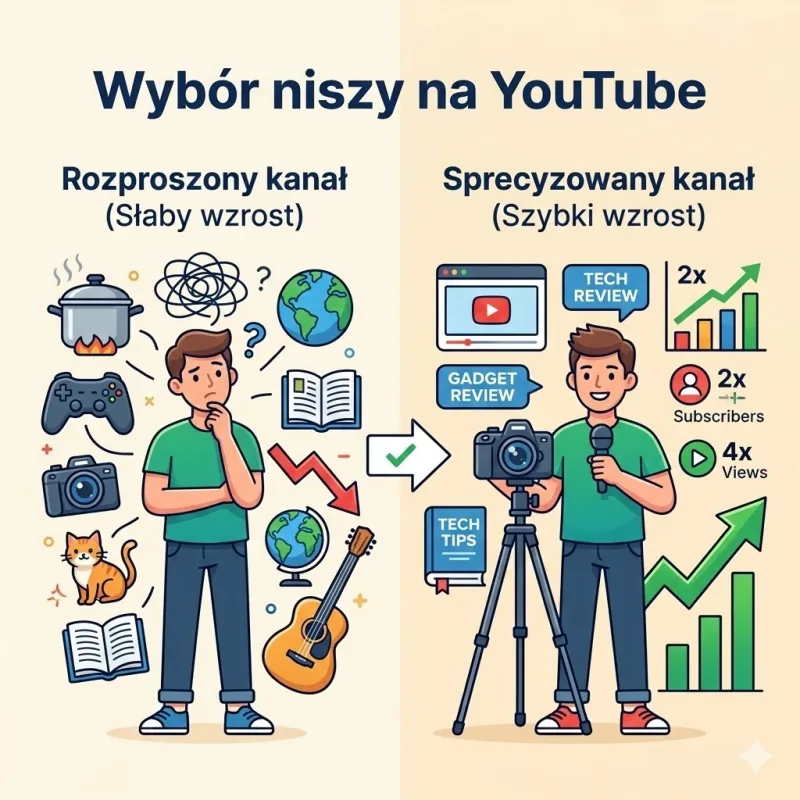 Wybór niszy na YouTube